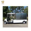 Two Person Street Cargo Car Golf Cart, Motorized Utility Cart with Manual Lifted Box